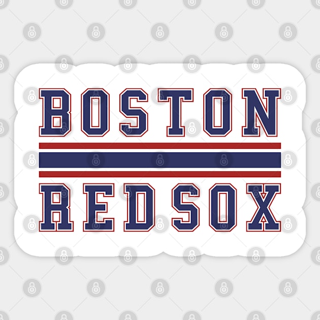 Boston Red Sox Baseball Sticker by Cemploex_Art